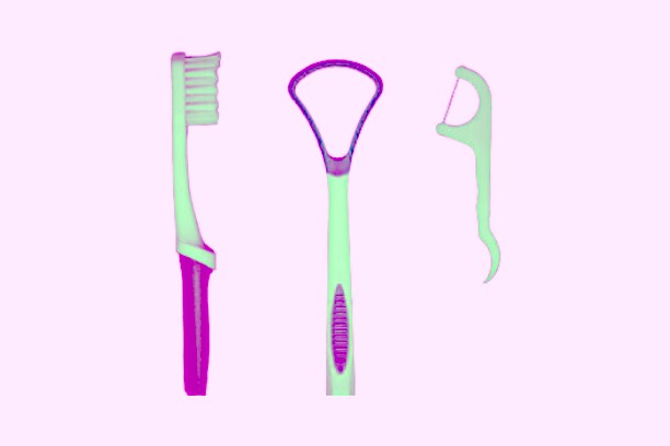 brush, floss, use tongue scraper